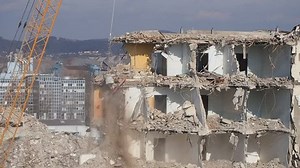 Building Destroyed By Wrecking Ball Stock Footage Video (100% Royalty-free) 1024982699 | Shutterstock