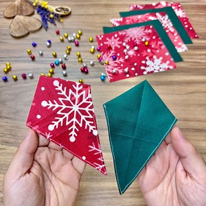 With This Patchwork Technique, I Made an Easy but Wonderful Chrismas Decoration Product. | Hobby
