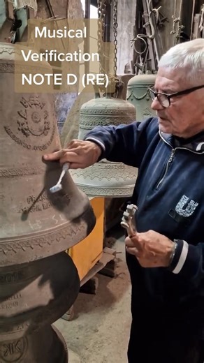Musical Verification NOTE D (RE) #campanemarinelli #foryou #music #bell #art | Maloyvines
