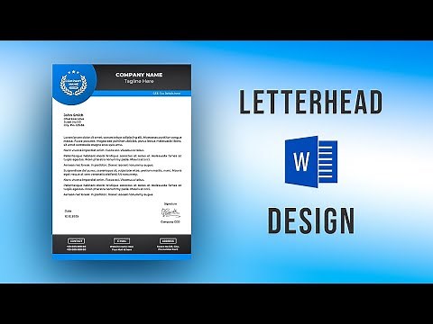 Letterhead design in Ms Word | Letterhead format | Ms Word tutorial