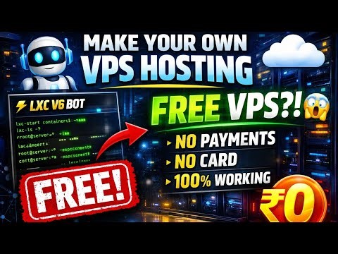 How To Make Your Own VPS Hosting For Absolutely Free | Lxc Bot V6 | SleepyBuddy |