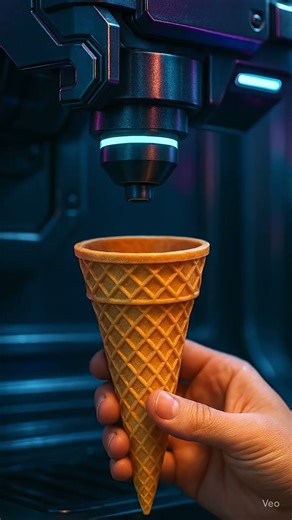 Ice Cream Machine Creates a Baby Alien! 👽🍦 #icecream #foodie #adorable #conecat #cuteanimals