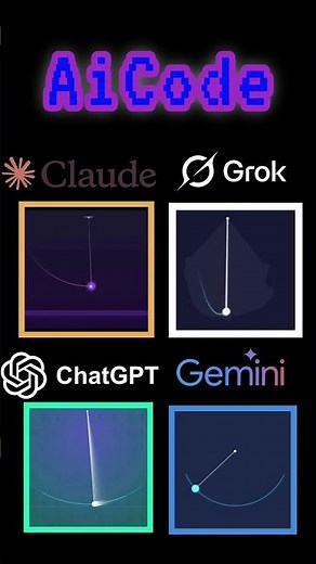 AI Coding Battle: ChatGPT vs Claude vs Gemini vs Grok#ai#AI Code#vibecoding