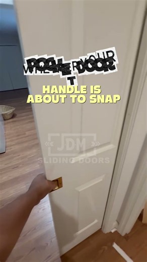 Off track, dragging, broken lock, or a handle about to snap off? We fix all pocket door issues! 🚪