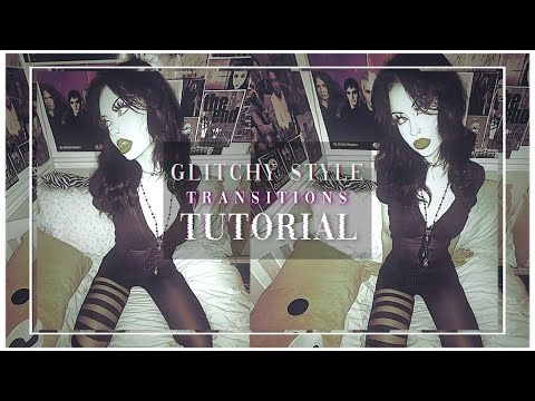 cool glitchy style transitions tutorial! | videostar paid