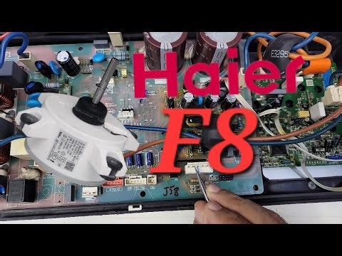 Haier DC Inverter AC F8 Error Code Repair | Outdoor PCB Fan Motor Fault Solve - Babar Electronics"