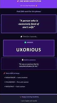 Uxorious = Too Devoted to Wife?