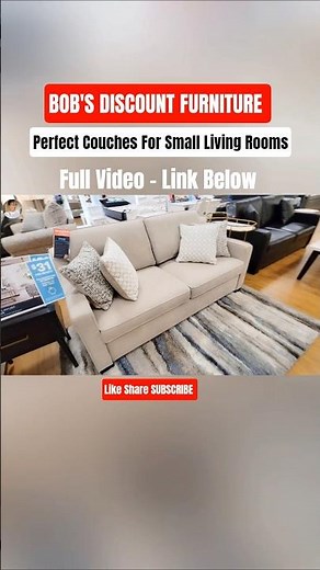 DEALS AT BOB'S FURNITURE! Couches for small apartments #furnitureshopping
