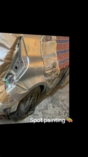 A simple spot paint done to the Toyota aqua. Paint code 1F7. Cleared with PPG quickline. #trinidadandtobago🇹🇹 #fyp #southtrinidad🇹🇹🇹🇹 #viral_video #trendingvideo
