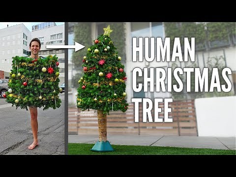 Human Christmas Tree