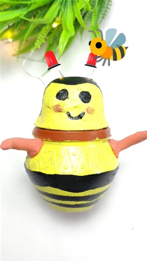 Cute Little Bee Doll 🐝💛”“Happy Bee Craft 🐝✨