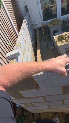 brick installation process in construction