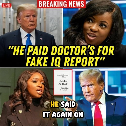 🔥 SHOCKING: Trump's "IQ 180" Myth Shattered LIVE – Jasmine Crockett Calls Out His Alleged FAILED Cognitive Test! 😱🇺🇸 💬 Full story: https://us.zwent.net/?p=3935 Trump's boastful "genius" facade cracks as Crockett coolly exposes the contradiction: Sky-high IQ claim vs. flunked test results? Studio goes silent, host panics, and the image he's built for years unravels on air! 📺🤯 Social media blows up with viral clips; insiders claim Trump fumed, pacing and demanding corrections. Humiliating b