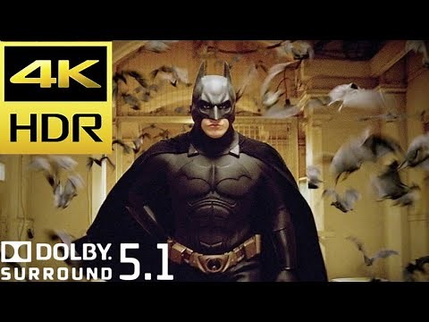 Batman Calls Bats to Arkham Asylum Scene | Batman Begins (2005) Movie Clip 4K HDR