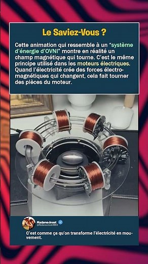 Énergie d’OVNI… ou simple moteur électrique