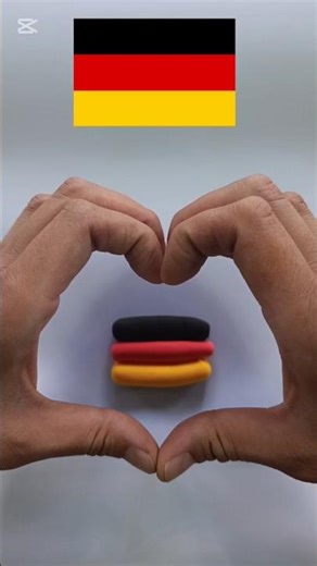 The German Flag 🇩🇪🫰#asmr #plasticine #trend