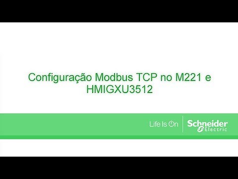 M221 - Comunicação com HMIGXU3512 em Modbus TCP/IP