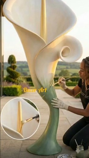 The Most Elegant Planter Ever Built - A Sculpted Calla Lily Bloom.