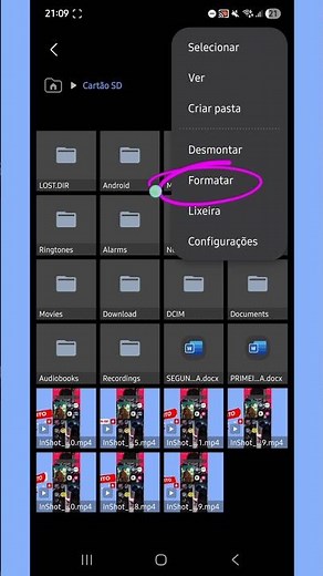 como formatar cartão de memória no celular #tutorial
