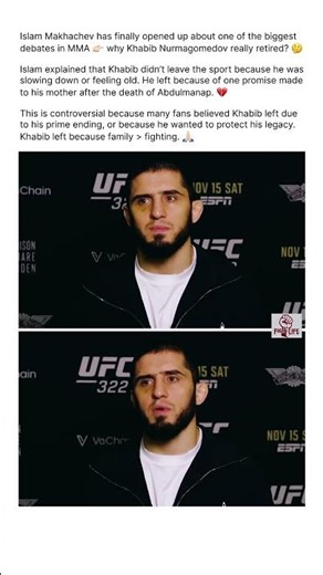 When Khabib retired, it was not about age 😳