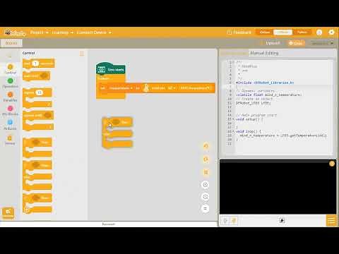 creating a basic program in mind plus for Arduino Uno