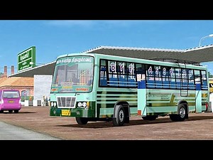 TNSTC v1 Bus Driving on ICRF Tamilnadu map| Ets2 gameplay