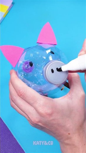 🐷 Candy Rush: DIY Piggy Jar Fun! 🍬 #Shorts #DIYKids