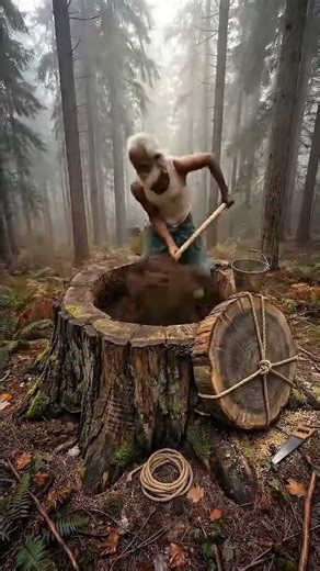 Hidden Tree Bunker 🌳 | Secret Survival Base Inside a Giant Tree #ReelsIndia