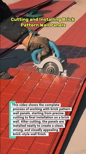 Cutting and Installing Brick Pattern Wall Panels