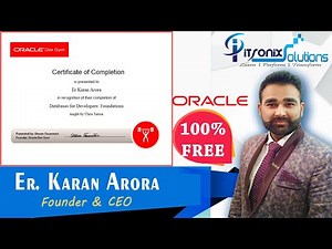 7 Free Oracle Certifications - Oracle Databases for Developers Free Course with Certificate PL/SQL