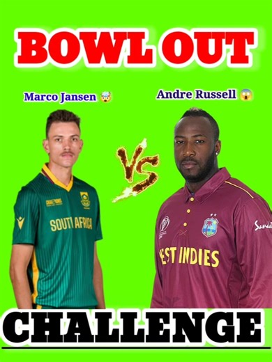 Andre Russell VS Marco Jansen 😱।।Bowling Challenge 💪।।Cricket Challenge।। #cricket #shorts #rc24