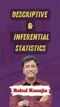 Descriptive and Inferential Statistics | Meaning, Difference & Examples Rahul Sir #rsgclasses