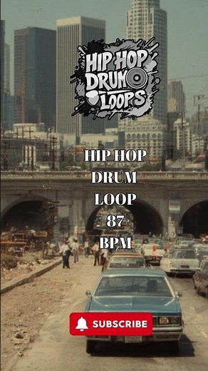 87 BPM Hip Hop Drum Loop – Smooth and Warm