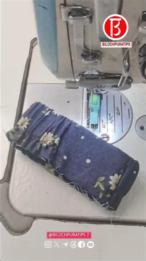 Elastic Cuff Technique Sewing #bilochpuratips2 #sewing #sewinghacks