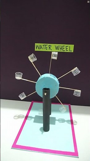 Water Wheel Working Model | DIY Science Project | How to Make Water Wheel Model for Exhibition
