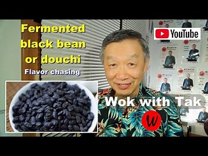 Fermented black soybeans or Douchi. Flavor chasing.