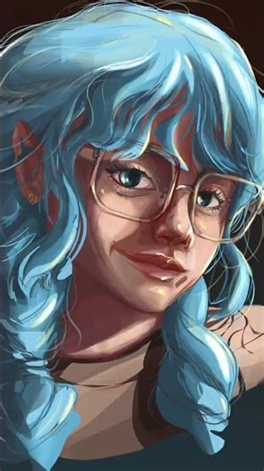 I drew a digital portrait ✨ #drawing#digitalpainting #characterart #portraitart