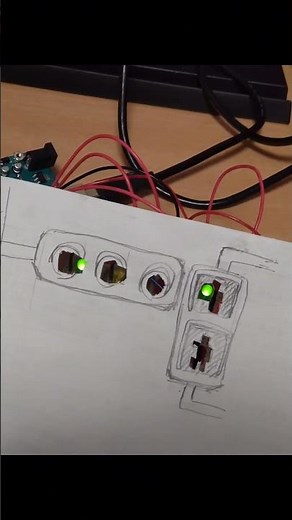 信号機を自作しました。arduino unoを使用。#電子工作 #プログラミング #車 #diy
