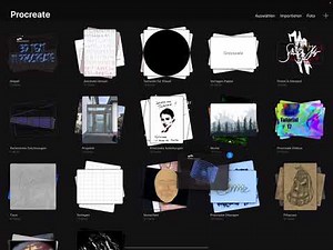 Procreate Bilder in Stapeln verschieben