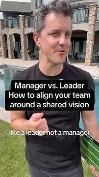 How to align your team around a shared vision like a leader not a manager 🔥🙌🏻 #management