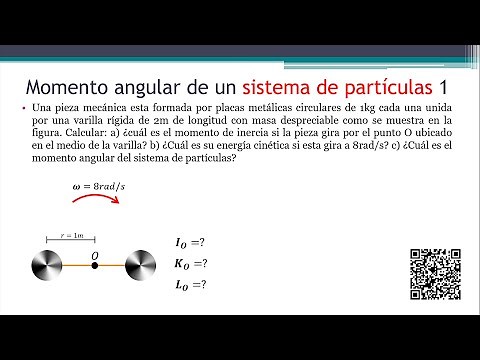MOMENTO ANGULAR SISTEMA DE PARTÍCULAS ejercicios resueltos N°1: calcular el momento angular total