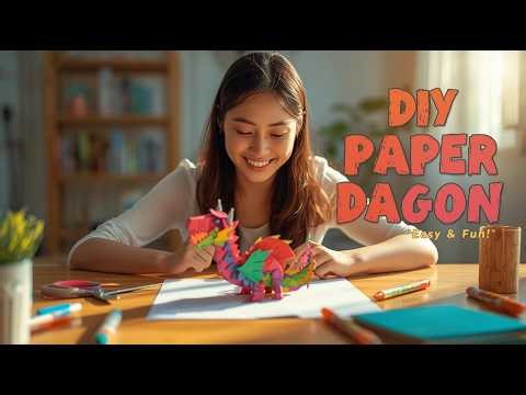 TikTok’s Viral Paper Dragon Tutorial! |DIYHacks|LifeHacks