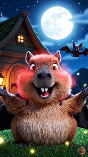 Episode 7 – Mr. Capy Transforms into Capykula 🦇 | The Capybara Dracula Origin Story #capybara