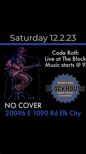 These guys came out and put on an AMAZING acoustic set for us. Make sure to come check them out next time they come and see us! @CadeRothAndTheBlackSheep #barsofoklahoma #elkcityok #saturdaynight #livemusic #blockhousesportsbar #fypシ #fybarpシ #westernoklahoma #caderothandtheblacksheep