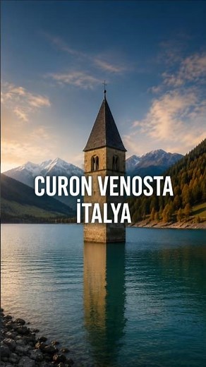 The sunken village in Italy 😳 Curon Venosta #italy #travel
