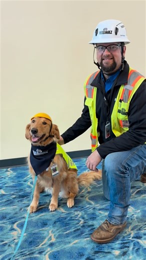 A job site inspection with the Pawject Manager and the Nabholz Corporation Project Manager Tim Potthoff 🐾 | Springfield-Branson National Airport