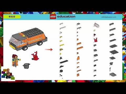 LEGO instructions - Education - 9333 - Garbage Truck