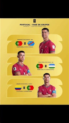 Portugal Full Match Schedule FIFA World Cup 2026 | Ronaldo Next Match Date & Time #fifa