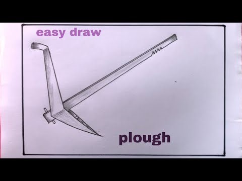 How To Draw A Plough Step By Step/Wooden Plough Drawing