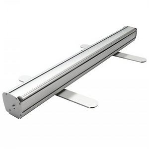 36 in. Econoroll Retractable Banner Stand Silver